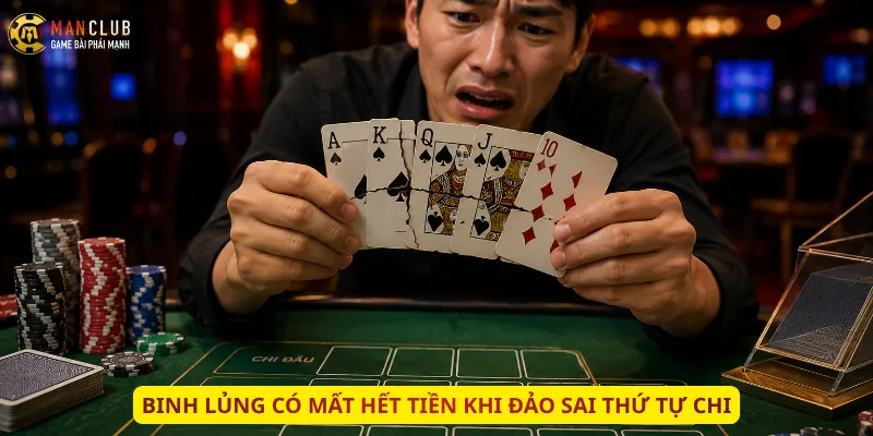 Binh lủng có mất hết tiền khi đảo sai thứ tự chi