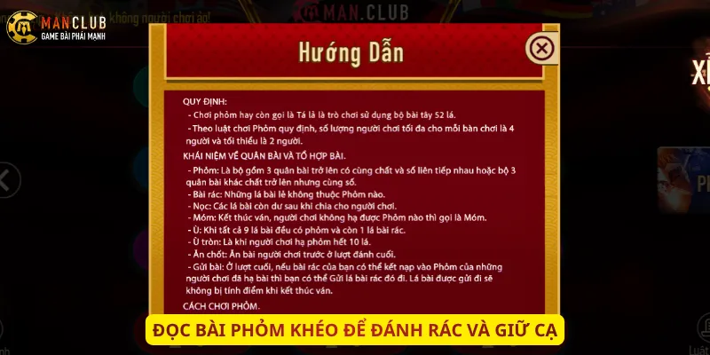 Đọc bài Phỏm khéo để đánh rác và giữ cạ