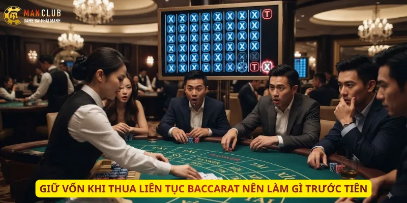 Giữ vốn khi thua liên tục Baccarat nên làm gì trước tiên