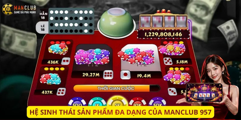 hệ sinh thái sản phẩm đa dạng của manclub 957