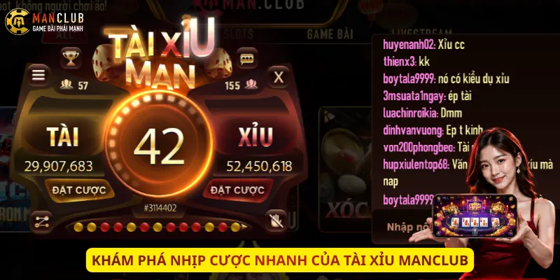 Khám phá nhịp cược nhanh của Tài xỉu Manclub