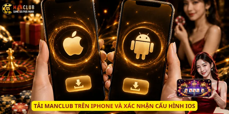 Tải Manclub trên iPhone và xác nhận cấu hình iOS