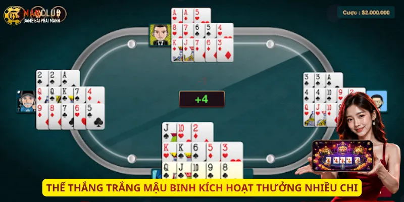 Thế thắng trắng Mậu Binh kích hoạt thưởng nhiều chi