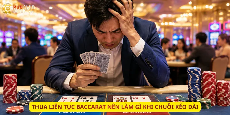 Thua liên tục Baccarat nên làm gì khi chuỗi kéo dài