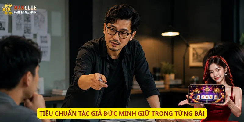 Tiêu chuẩn tác giả Đức Minh giữ trong từng bài